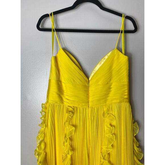 MAC DUGGAL DRESS GOWN 10 YELLOW BRIDESMAID FORMAL EVENING EVENT WEDDING GUEST - Picture 10 of 16